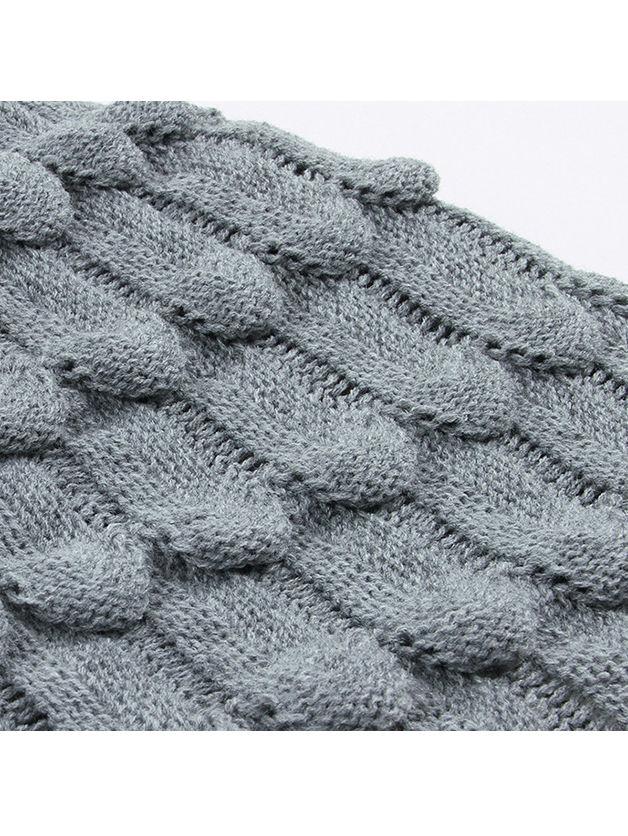 Solid Color Crochet Hooded Poncho For Toddler Kids - dianjiang-