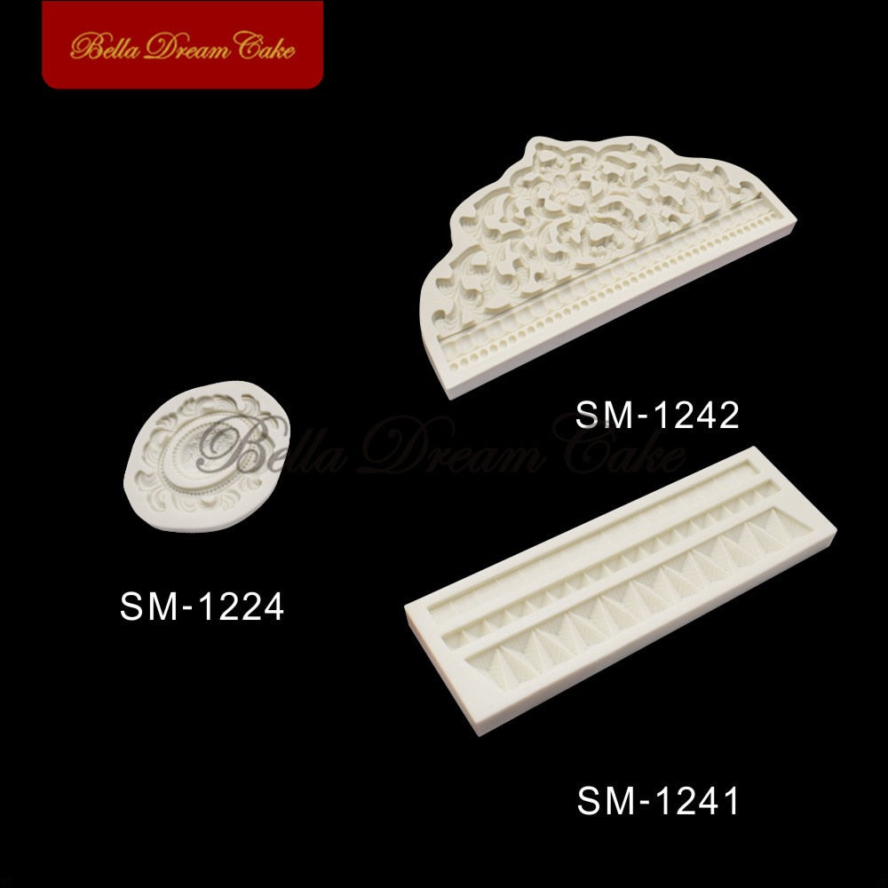 Crown Silicone Mold Cake Border Moulds Fondant Sugarcraft Mould For Wedding Decoration Cake Decorating Tools Kitchen Accessories - dianjiang-