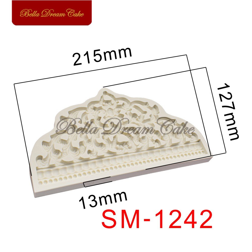 Crown Silicone Mold Cake Border Moulds Fondant Sugarcraft Mould For Wedding Decoration Cake Decorating Tools Kitchen Accessories - dianjiang-