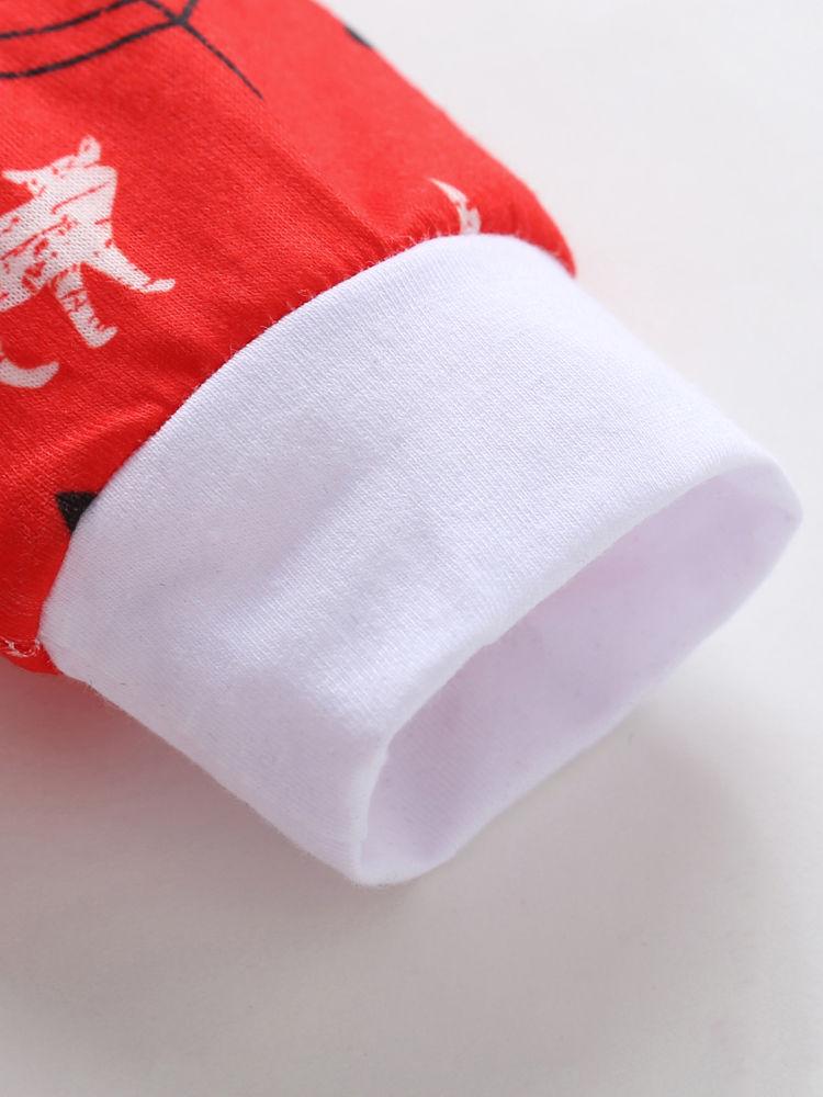 Cute Baby Animal Print Long-sleeved Jumpsuit - dianjiang-