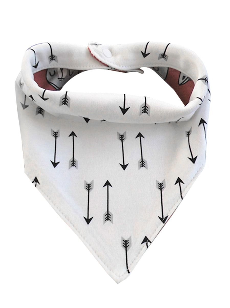 Cute Baby Arrow Animal Print Two-double Bib - dianjiang-