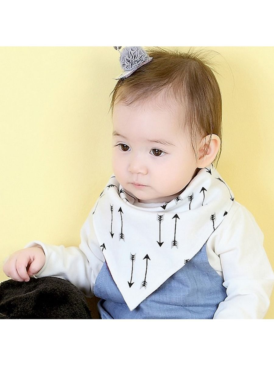 Cute Baby Arrow Animal Print Two-double Bib - dianjiang-