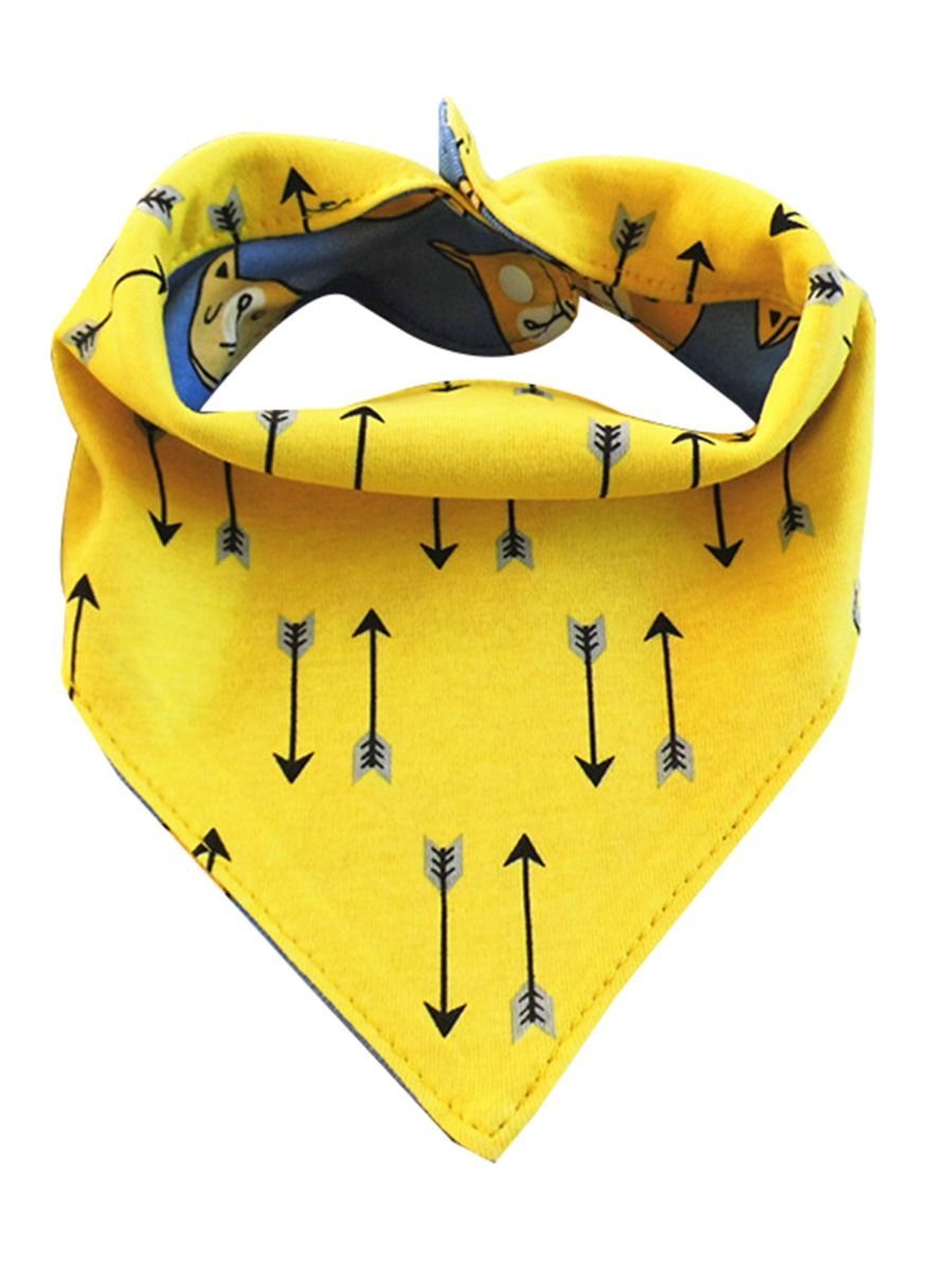 Cute Baby Arrow Animal Print Two-double Bib - dianjiang-