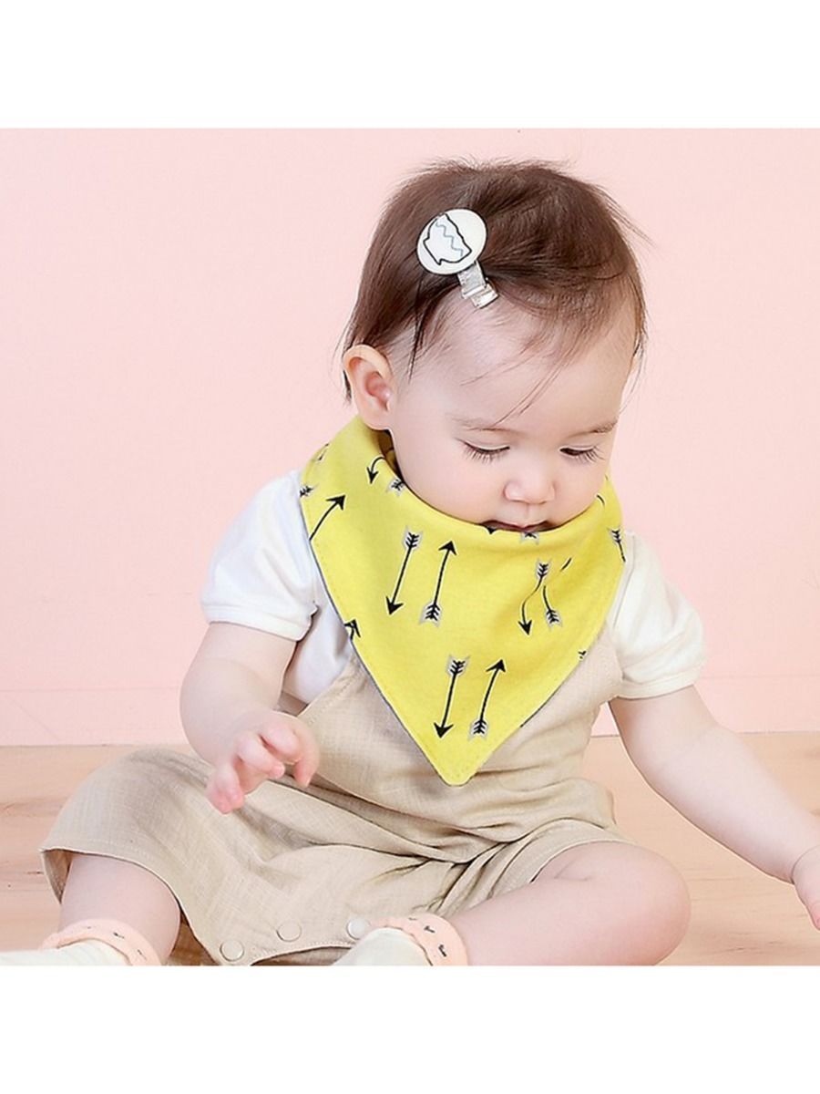 Cute Baby Arrow Animal Print Two-double Bib - dianjiang-