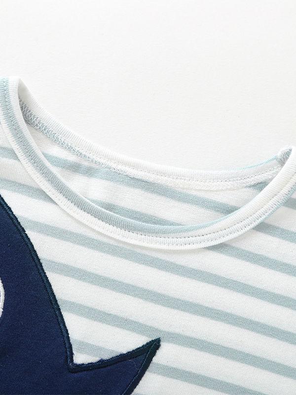 Cute Baby Boys Dinosaur Striped Onesie - dianjiang-