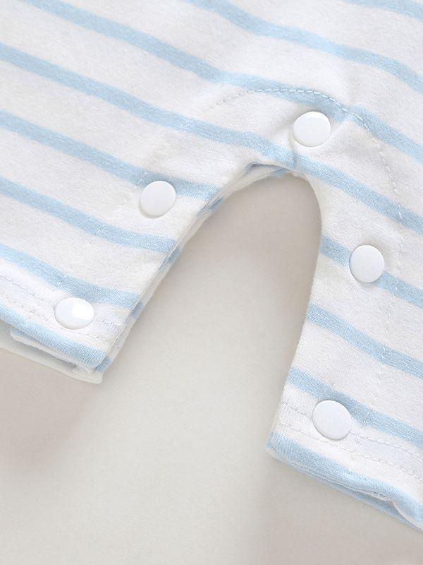 Cute Baby Boys Onesie Cartoon Tractor Short-sleeved Bodysuit - dianjiang-