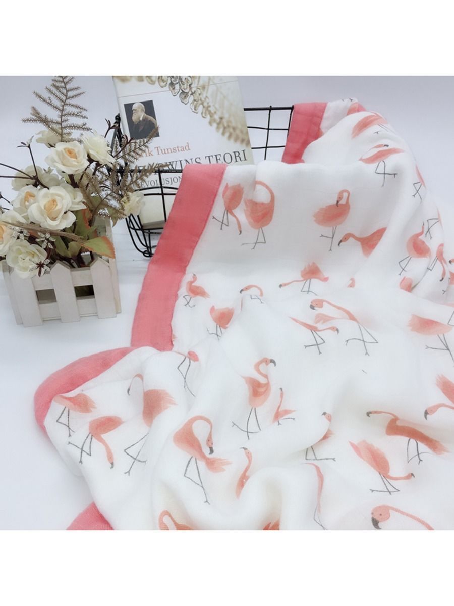 Cute Baby Flamingo Pattern Air Conditioner Blanket - dianjiang-