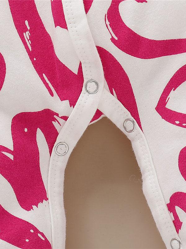 Cute Baby Fox & Tree/Heart Cartoon Hooded With Ears Autumn Jumpsuit One Piece Bodysuit - dianjiang-