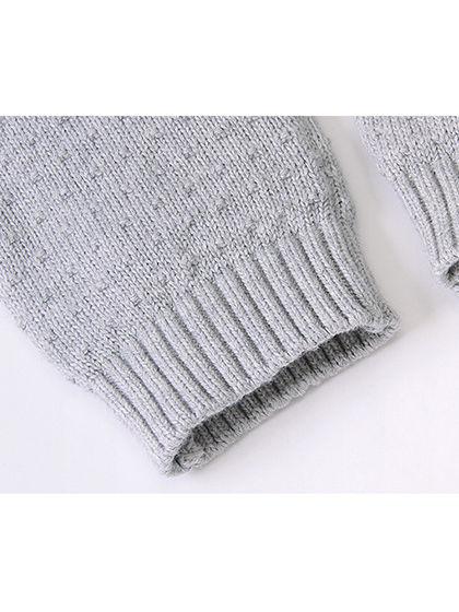 Cute Baby Solid Color Front Button Knitted Overall - dianjiang-