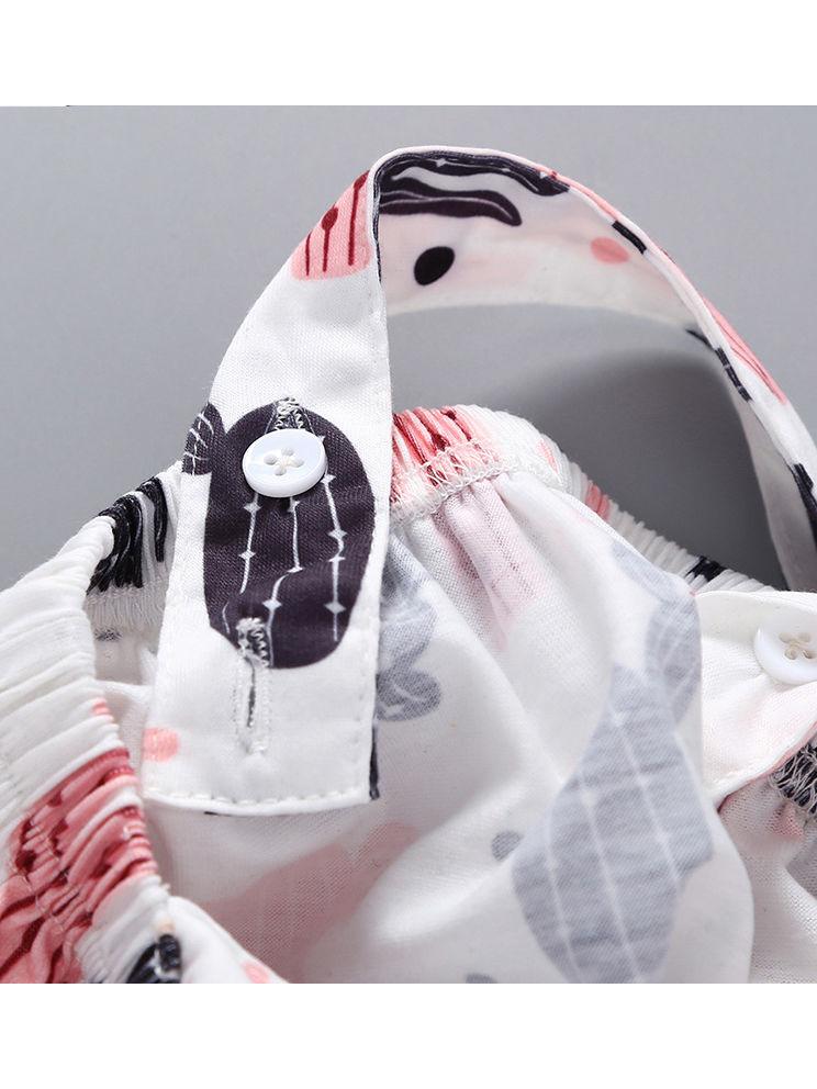 Cute Baby Girl 2-Piece Outfit Pink T-shirt Matching Cactus Jumper Skirt - dianjiang-