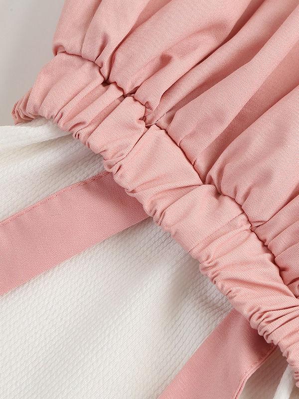 Cute Baby Girl Bunny Style Fake Two Piece Dress - dianjiang-