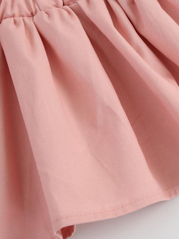 Cute Baby Girl Bunny Style Fake Two Piece Dress - dianjiang-