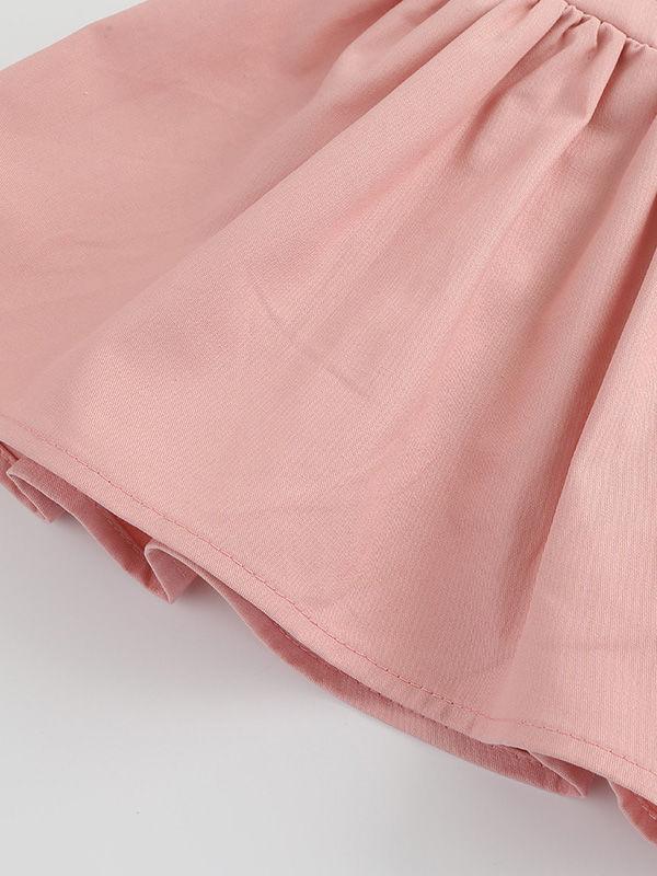 Cute Baby Girl Bunny Style Fake Two Piece Dress - dianjiang-