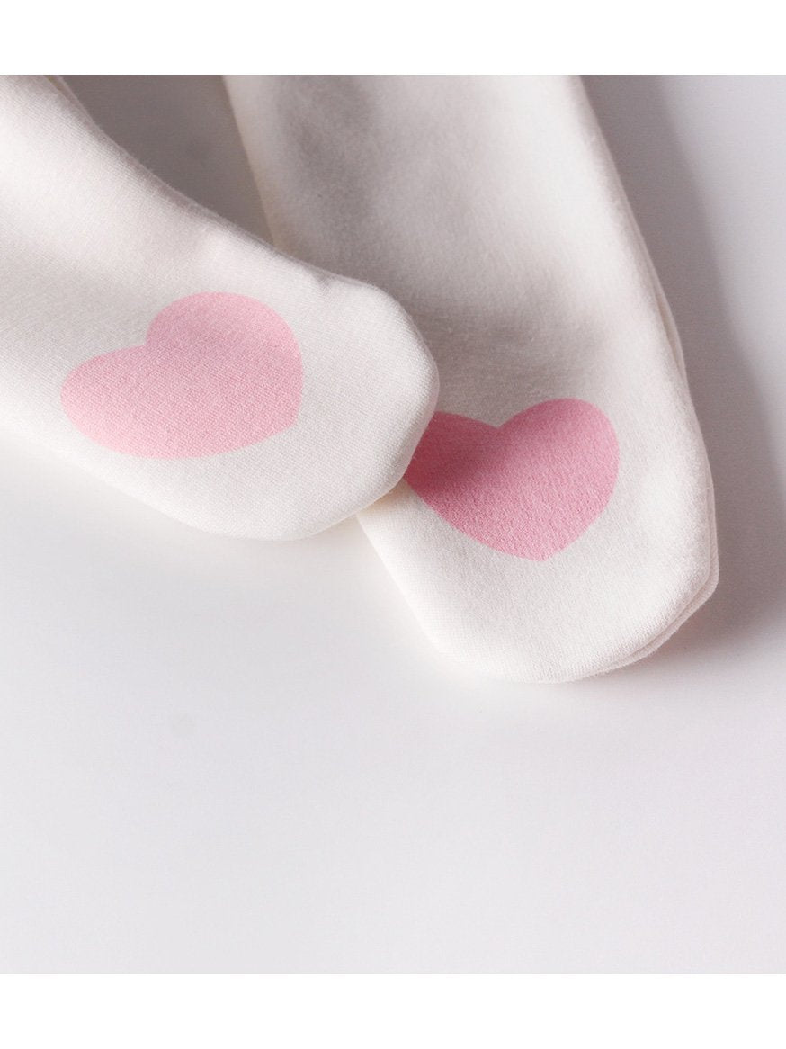Cute Baby Girl Love Heart Fleece-lined Panty-hose - dianjiang-