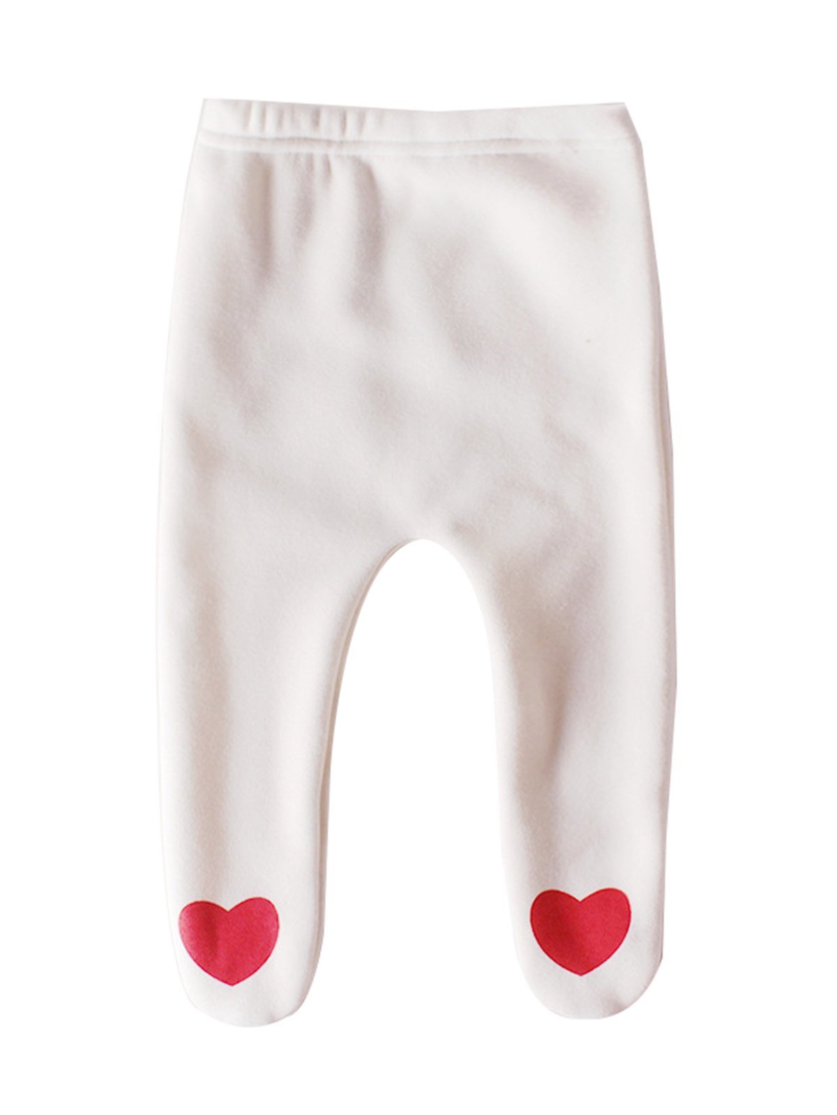 Cute Baby Girl Love Heart Fleece-lined Panty-hose - dianjiang-