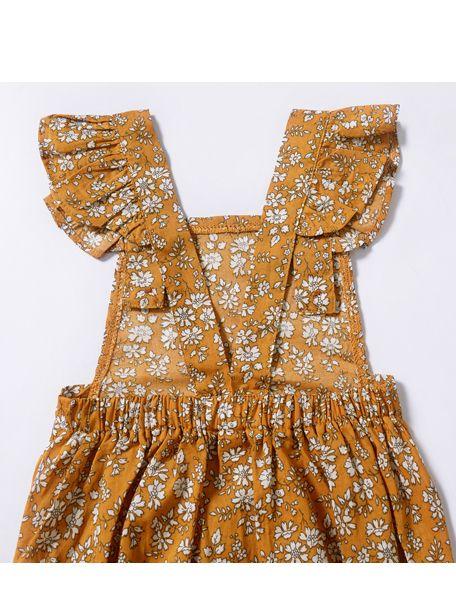 Cute Baby Girl Ruffle Sleeve Floral Onesie Bodysuit - dianjiang-