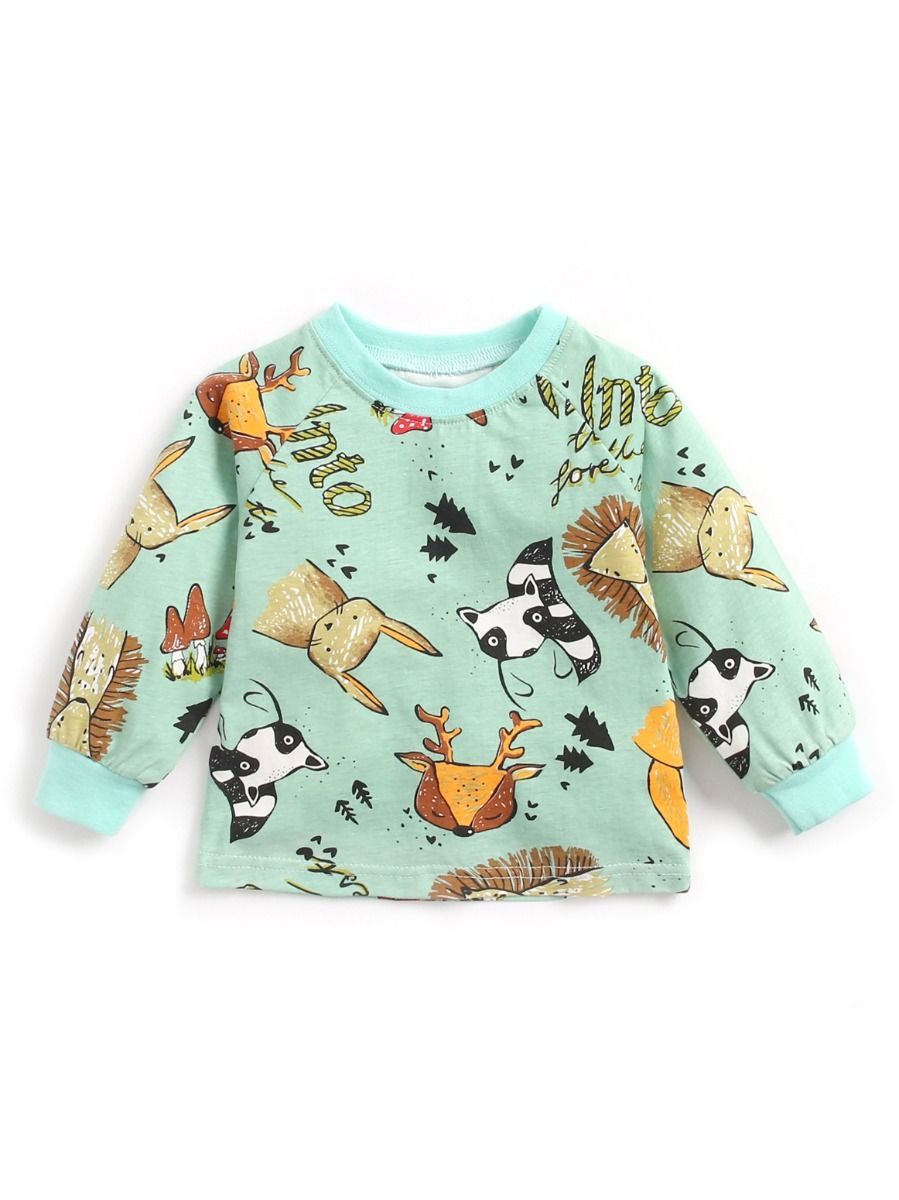6 Colors Cute Baby Unisex Cartoon Long-sleeve T-shirt - dianjiang-
