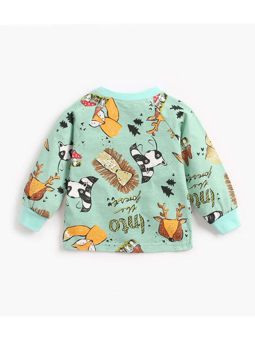 6 Colors Cute Baby Unisex Cartoon Long-sleeve T-shirt - dianjiang-