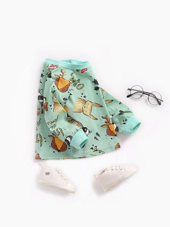 6 Colors Cute Baby Unisex Cartoon Long-sleeve T-shirt - dianjiang-