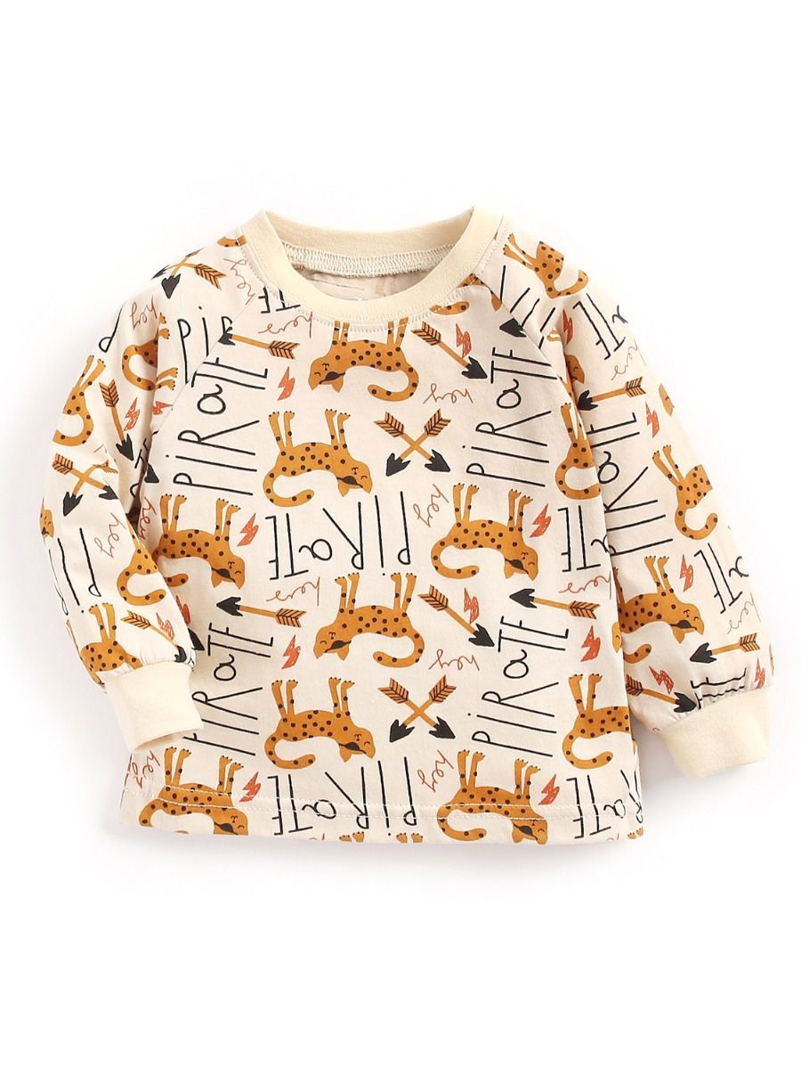 6 Colors Cute Baby Unisex Cartoon Long-sleeve T-shirt - dianjiang-