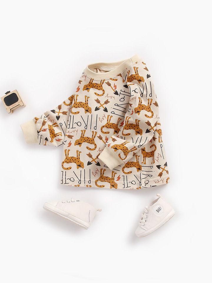 6 Colors Cute Baby Unisex Cartoon Long-sleeve T-shirt - dianjiang-