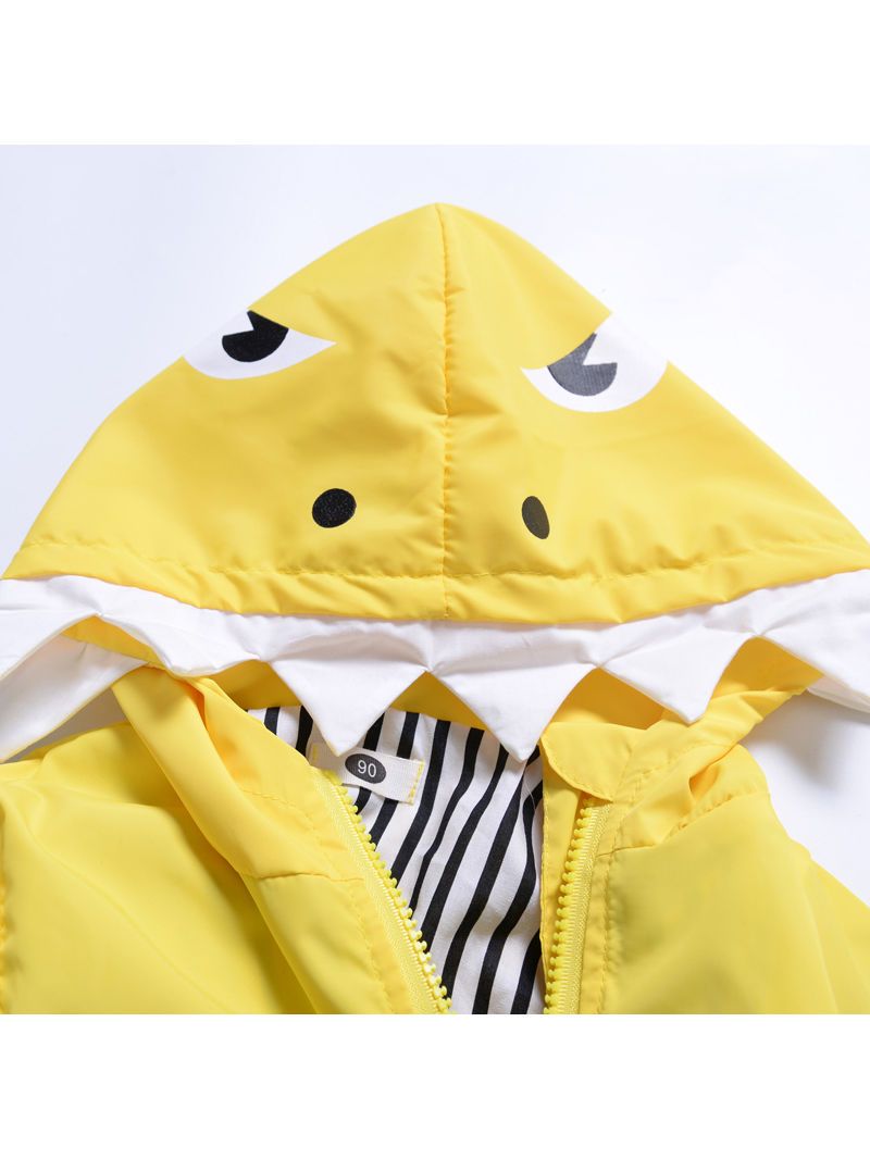Cute Baby little Kids Cartoon Dinosaur Hooded Jacket - dianjiang-