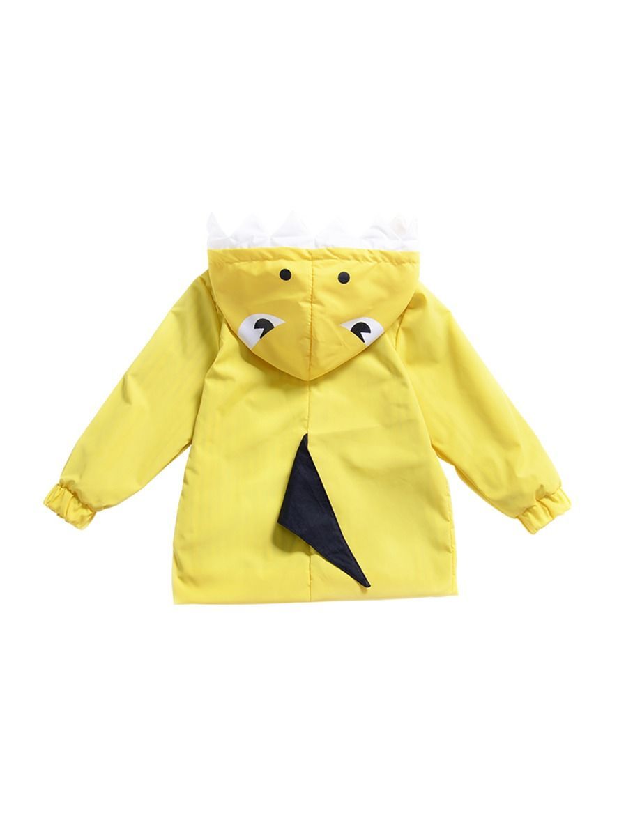 Cute Baby little Kids Cartoon Dinosaur Hooded Jacket - dianjiang-