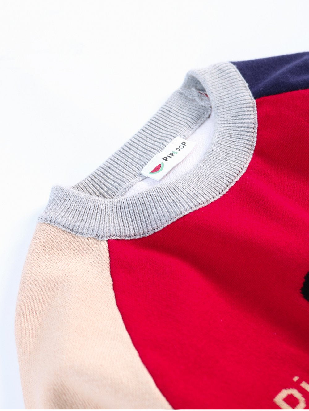 Cute Dog Pattern Color Block Little Boys Knitted Sweater - dianjiang-