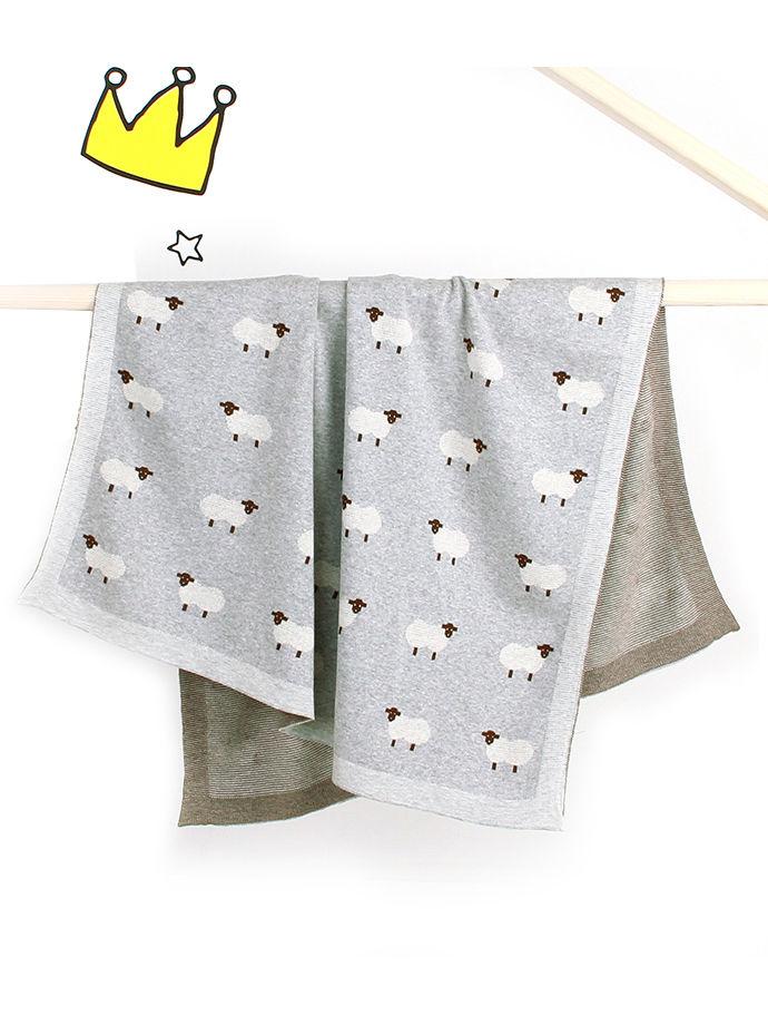 Cute Sheep Knit Baby Blanket - dianjiang-