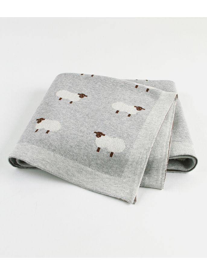Cute Sheep Knit Baby Blanket - dianjiang-