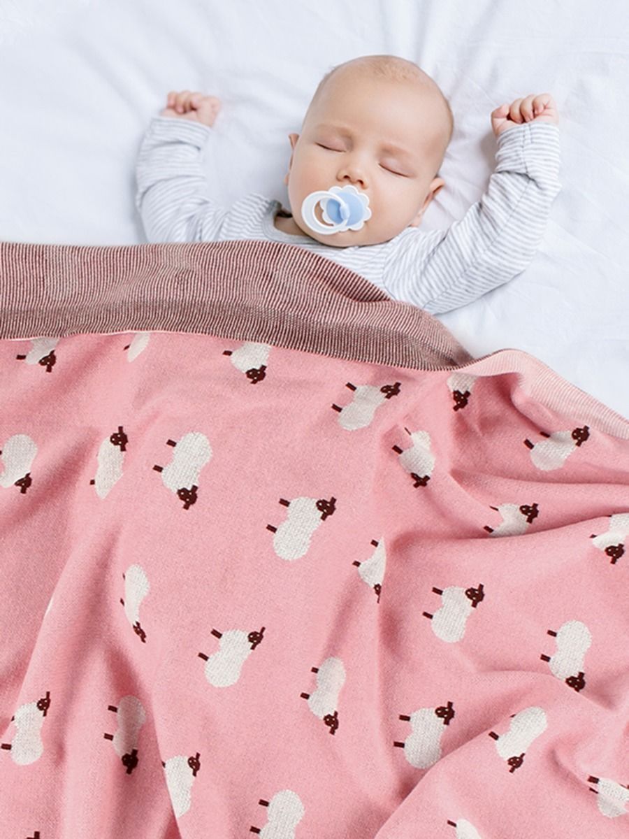 Cute Sheep Knit Baby Blanket - dianjiang-