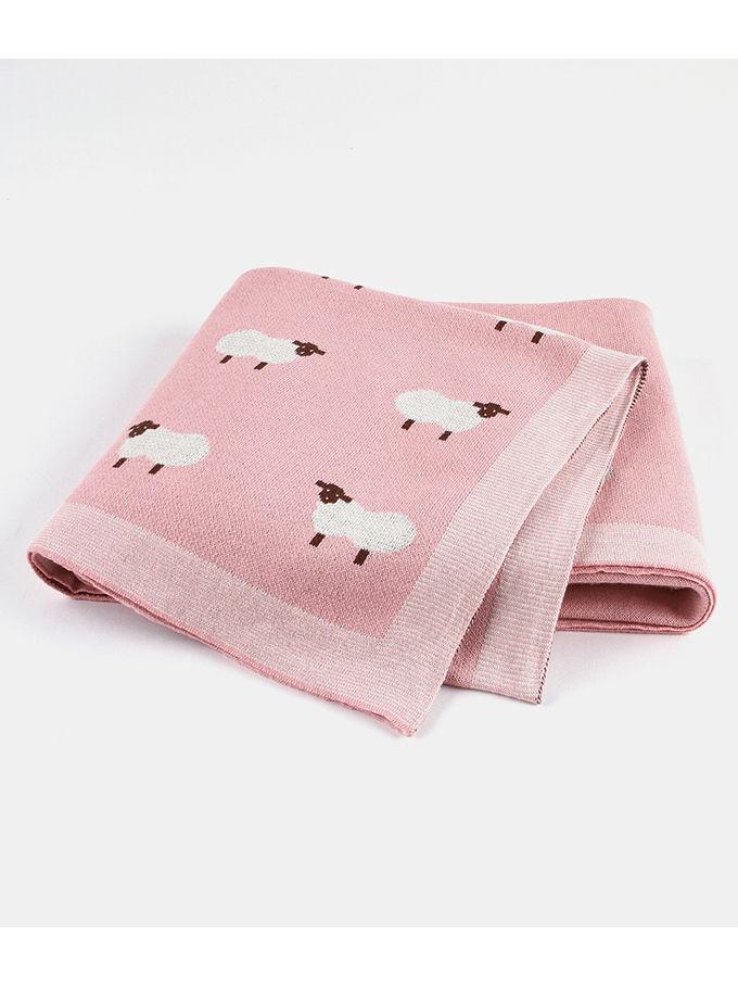 Cute Sheep Knit Baby Blanket - dianjiang-