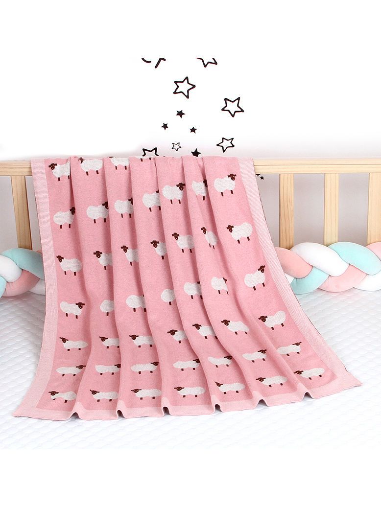 Cute Sheep Knit Baby Blanket - dianjiang-