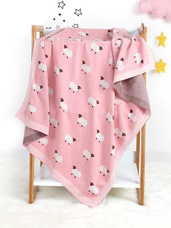 Cute Sheep Knit Baby Blanket - dianjiang-