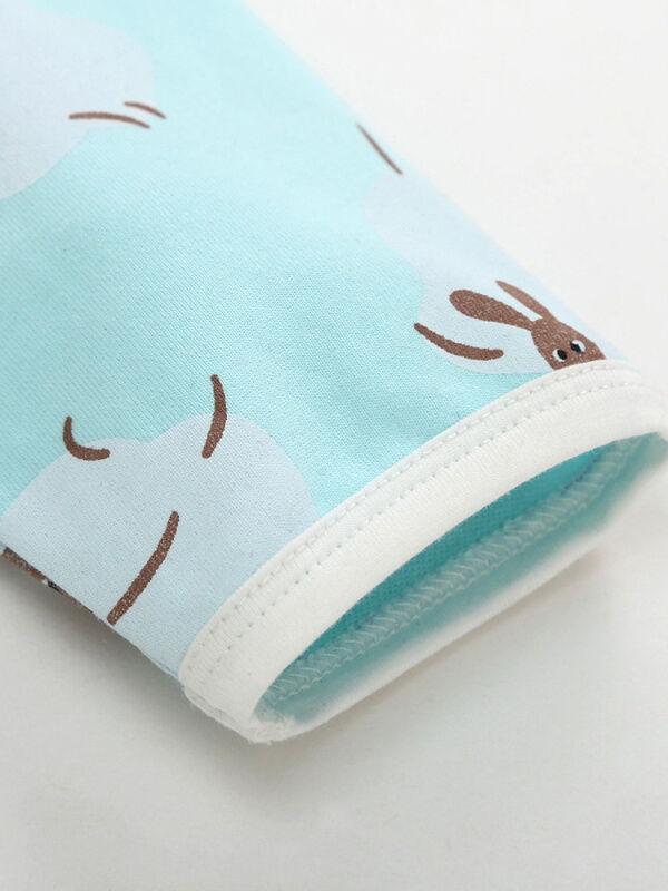 Cute Sheep Printed Long Sleeve Bodysuits for Infant Babies - dianjiang-