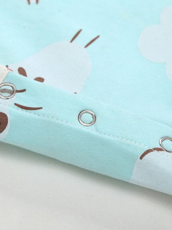 Cute Sheep Printed Long Sleeve Bodysuits for Infant Babies - dianjiang-