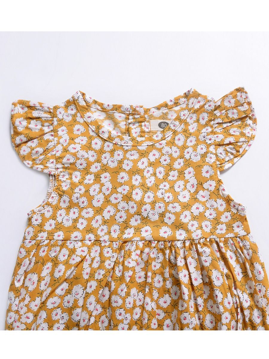 Cute Short Butterfly Sleeve Infant Summer Romper - dianjiang-