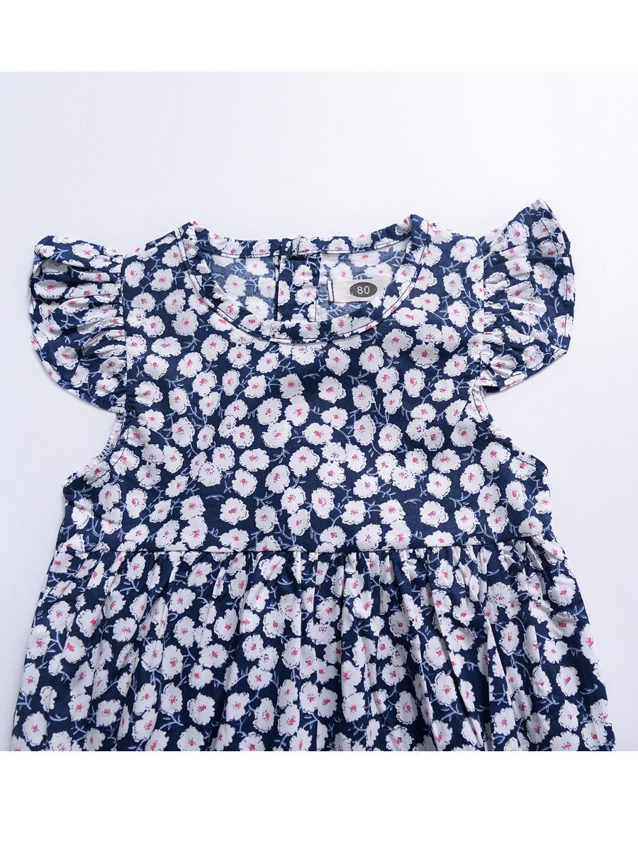 Cute Short Butterfly Sleeve Infant Summer Romper - dianjiang-