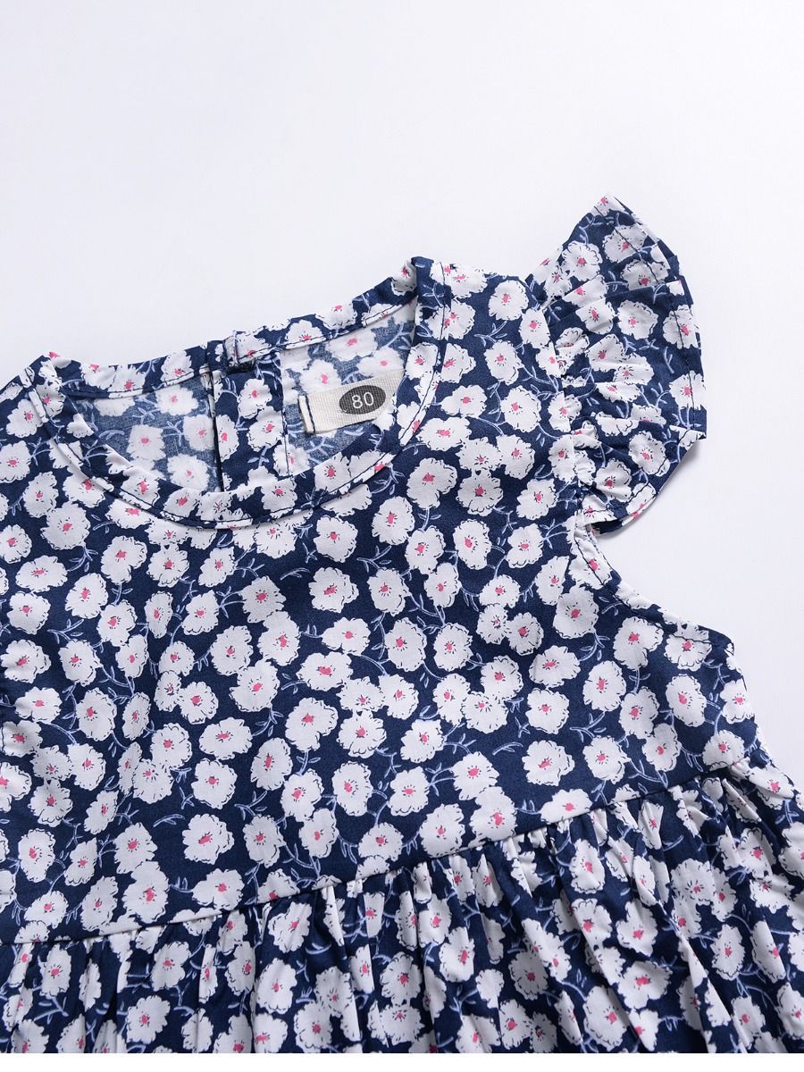 Cute Short Butterfly Sleeve Infant Summer Romper - dianjiang-