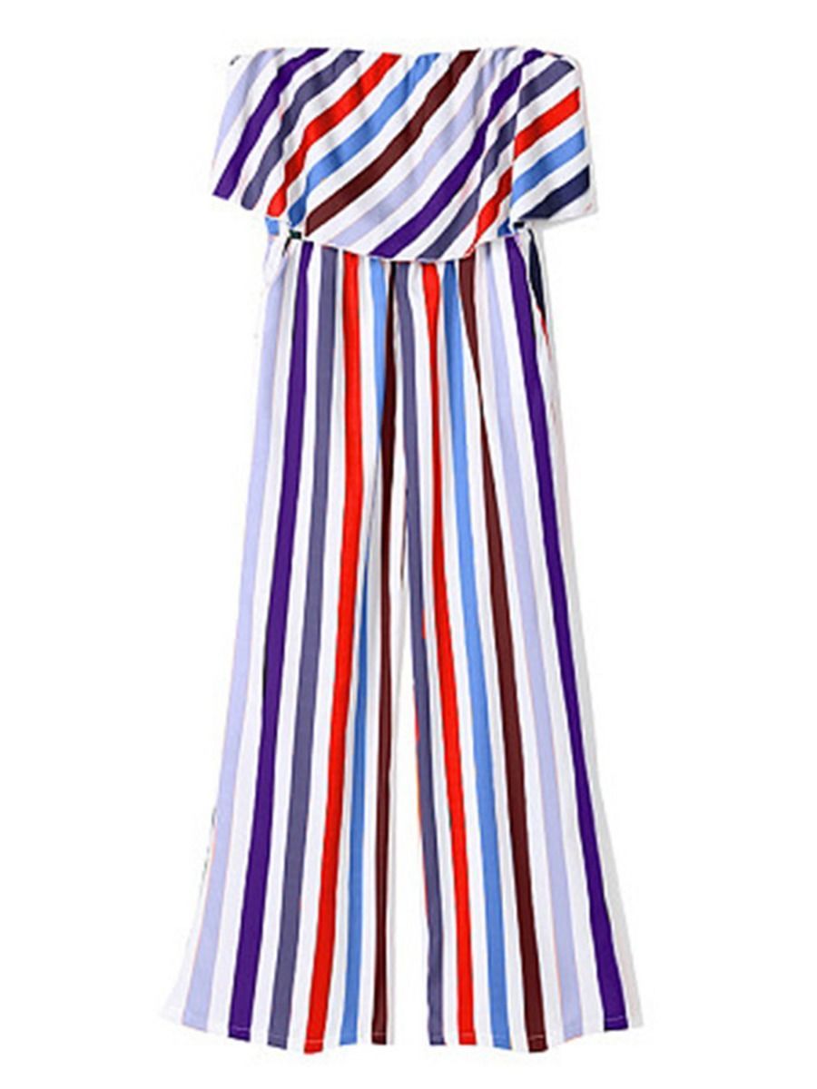 Mommy and Me Family fitted  Colorful Stripe Dress Outfit - dianjiang-