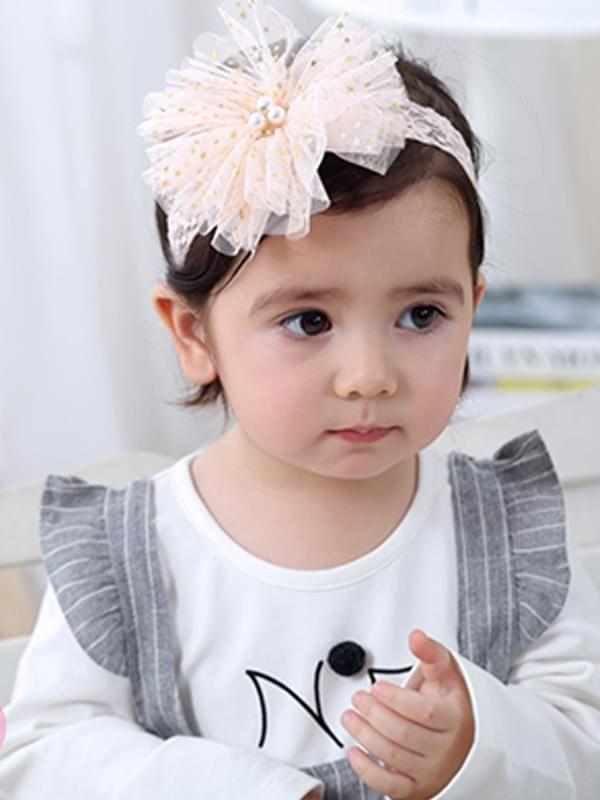 Big Flower Head-wear Lace Elastic Headband for Baby Toddler Girls - dianjiang-