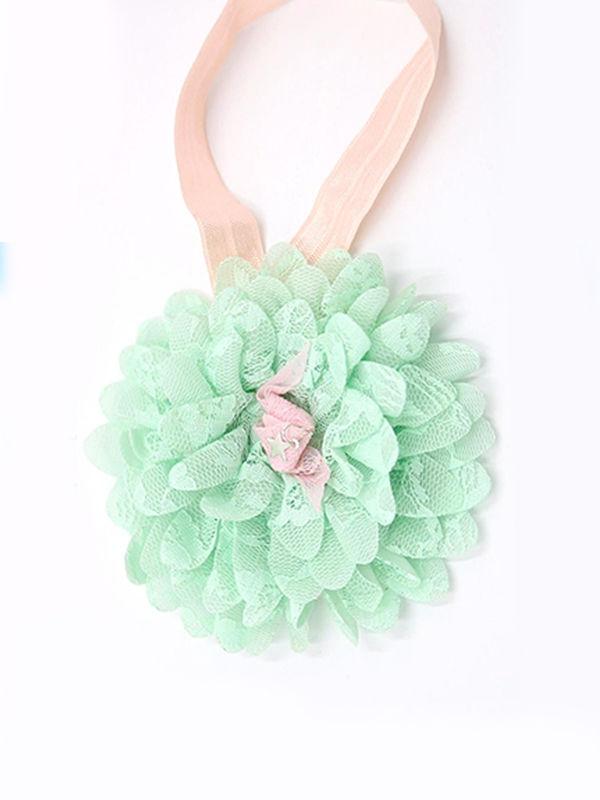 Big Flower Many Petals Headband Elastic Lace Head-wear - dianjiang-