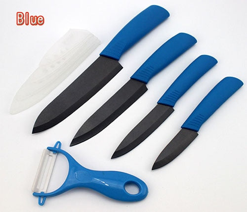 FINDKING Top quality  Zirconia black blade 3" 4" 5" 6" inch + Peeler + covers ceramic knife set kitchen Paring Fruit  knife - dianjiang-