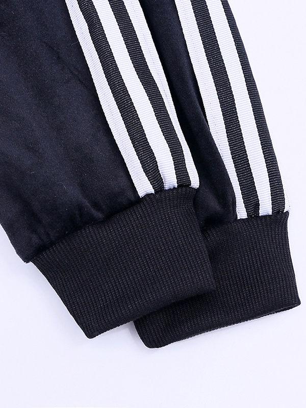 Fall 2-Piece Baby Toddler Boy Pleuche Tracksuit Hooded Jacket & Trousers - dianjiang-