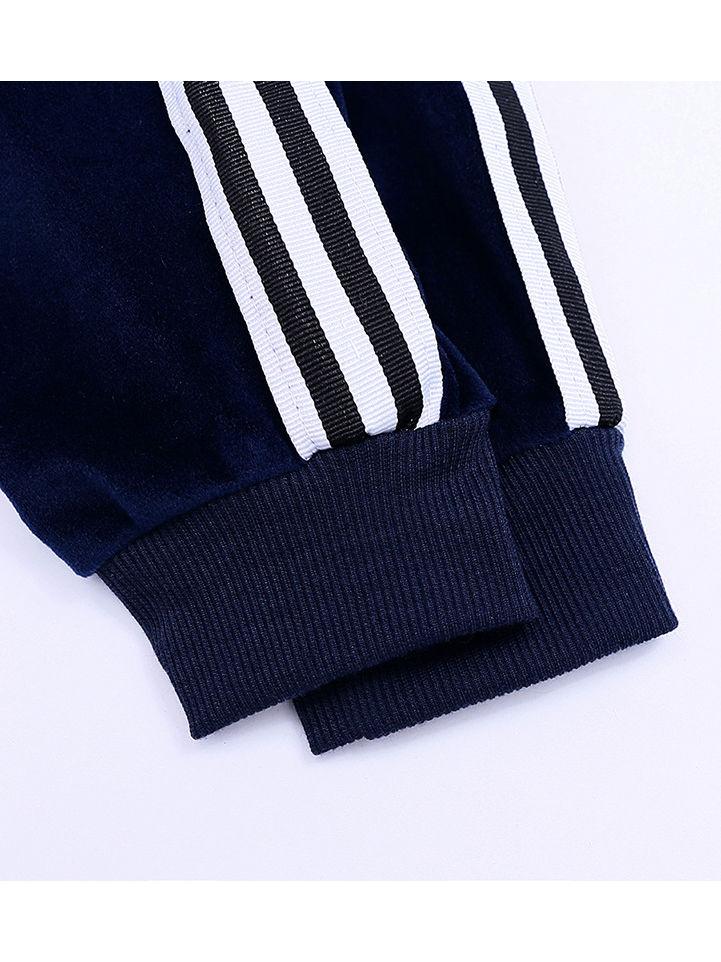 Fall 2-Piece Baby Toddler Boy Pleuche Tracksuit Hooded Jacket & Trousers - dianjiang-