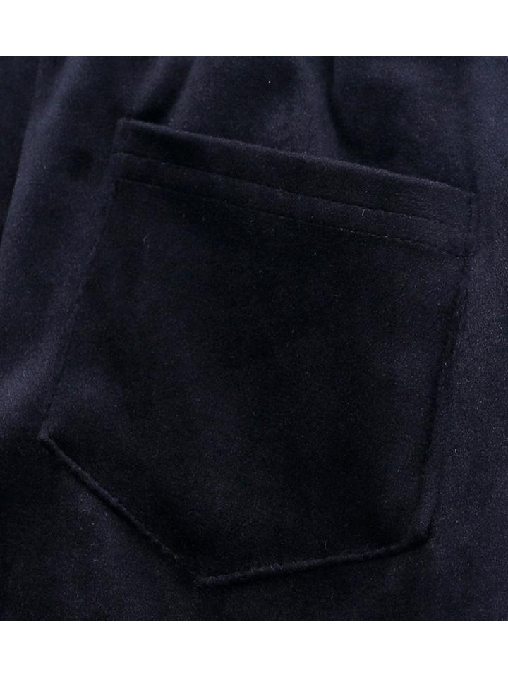 Fall 2-Piece Baby Toddler Boy Pleuche Tracksuit Hooded Jacket & Trousers - dianjiang-