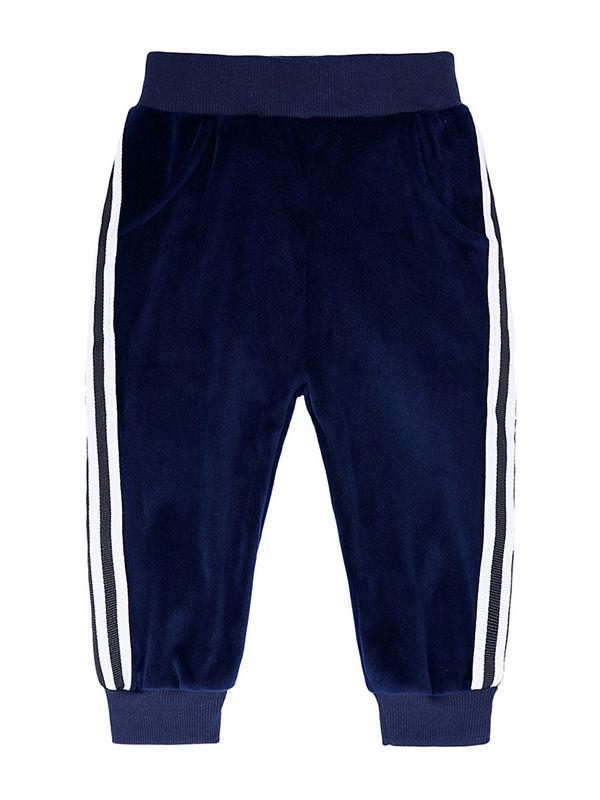 Fall 2-Piece Baby Toddler Boy Pleuche Tracksuit Hooded Jacket & Trousers - dianjiang-