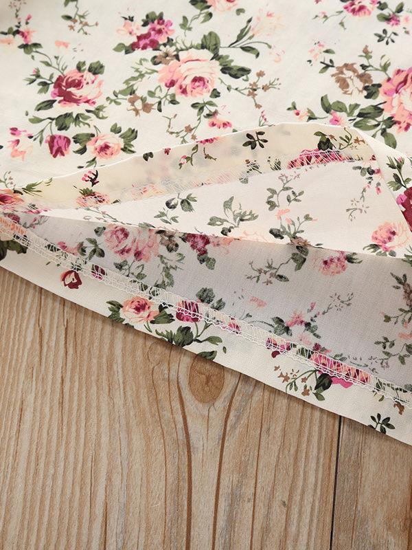 Fall 2-Piece Flower Top & Pink Suspender Pants Set - dianjiang-