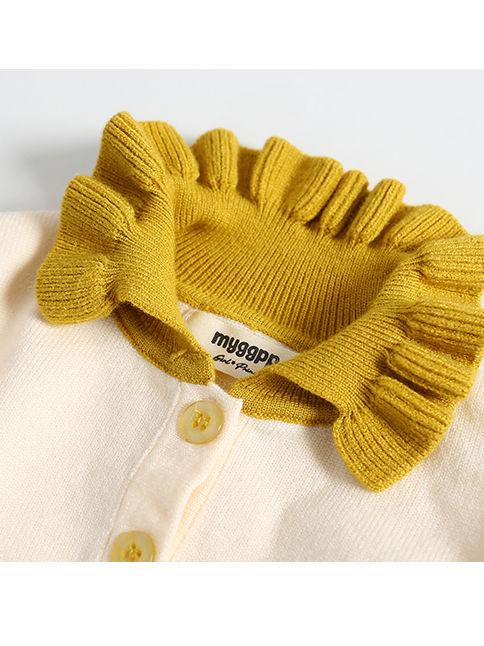 Fall 2-Piece Solid Color Knitted Sweater Matching Flutter Skirt Set - dianjiang-