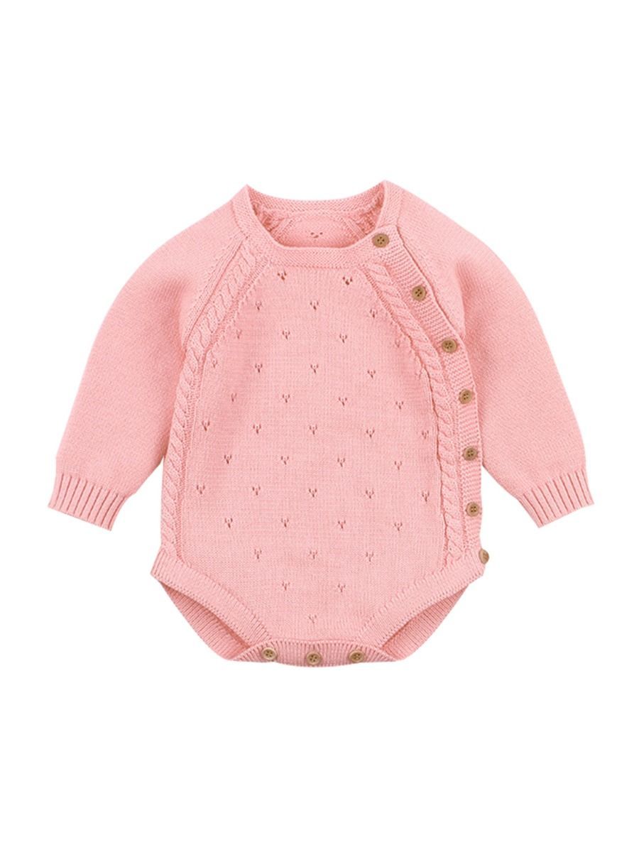Fall Baby long sleeve Crochet Knitted Onesies - dianjiang-